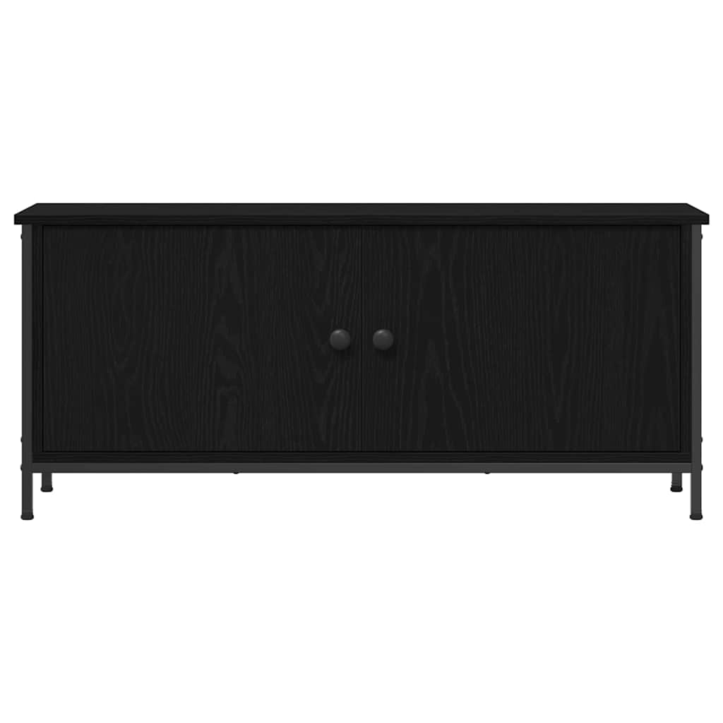 TV szekrény 100 x 35 x 45 cm Fekete tölgy Szerelt Fa