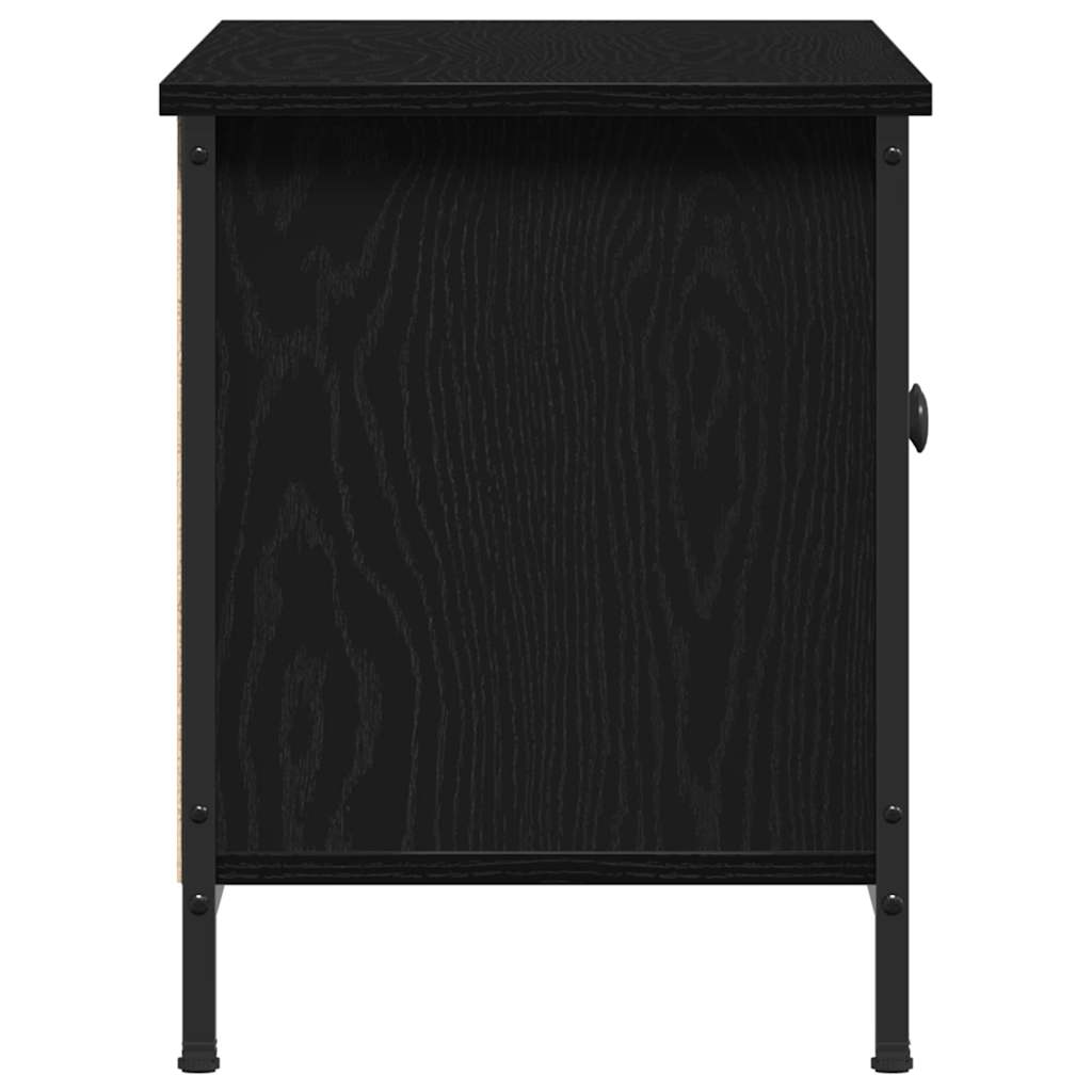 TV szekrény 100 x 35 x 45 cm Fekete tölgy Szerelt Fa