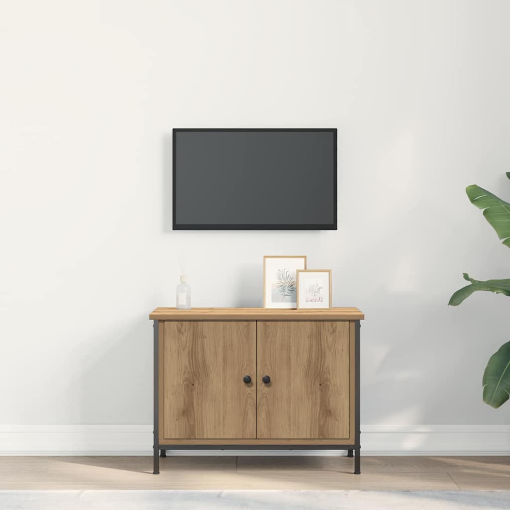 TV szekrény 60 x 35 x 45 cm Artisan tölgy Szerelt Fa