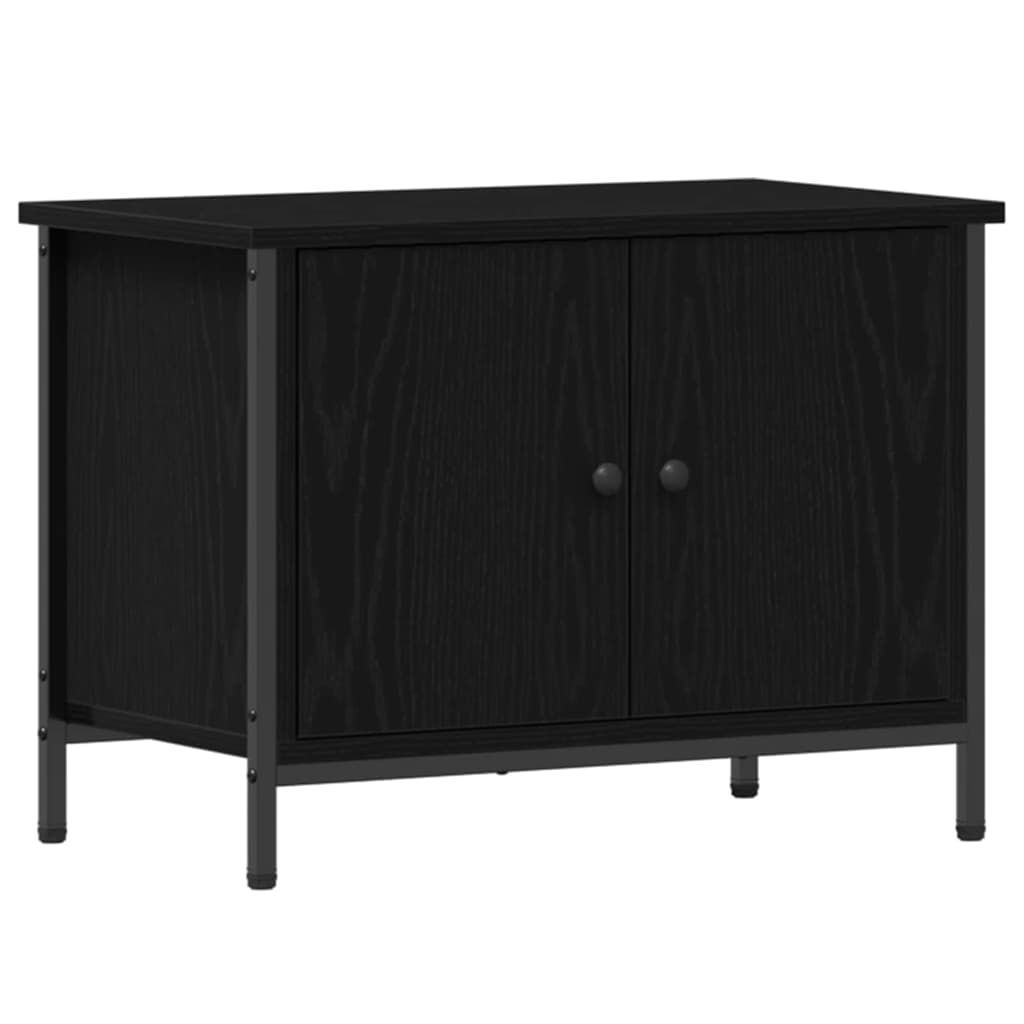 TV szekrény 60 x 35 x 45 cm Fekete tölgy Szerelt Fa