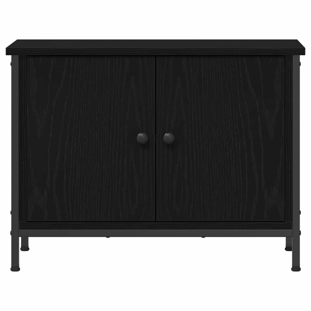 TV szekrény 60 x 35 x 45 cm Fekete tölgy Szerelt Fa