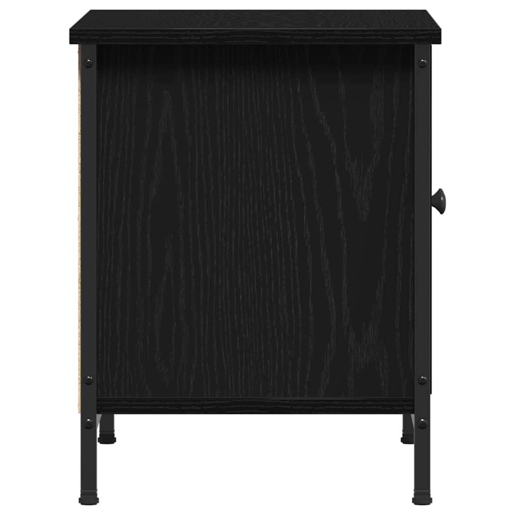 TV szekrény 60 x 35 x 45 cm Fekete tölgy Szerelt Fa