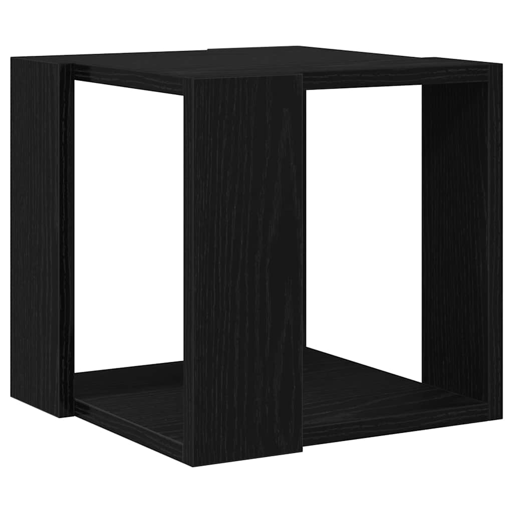 Dohányzóasztal Fekete tölgy 32 x 32 x 30 cm Szerelt Fa