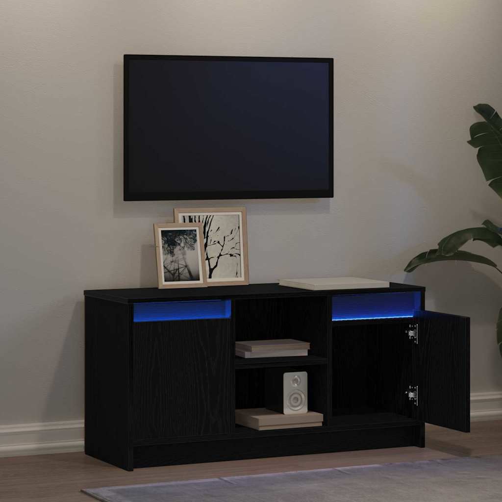 TV egységek 100 x 34 x 50 cm Fekete Szerelt fa