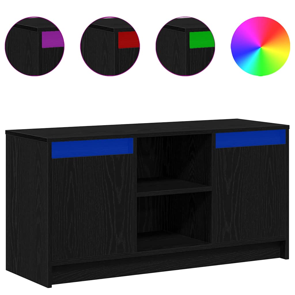 TV egységek 100 x 34 x 50 cm Fekete Szerelt fa