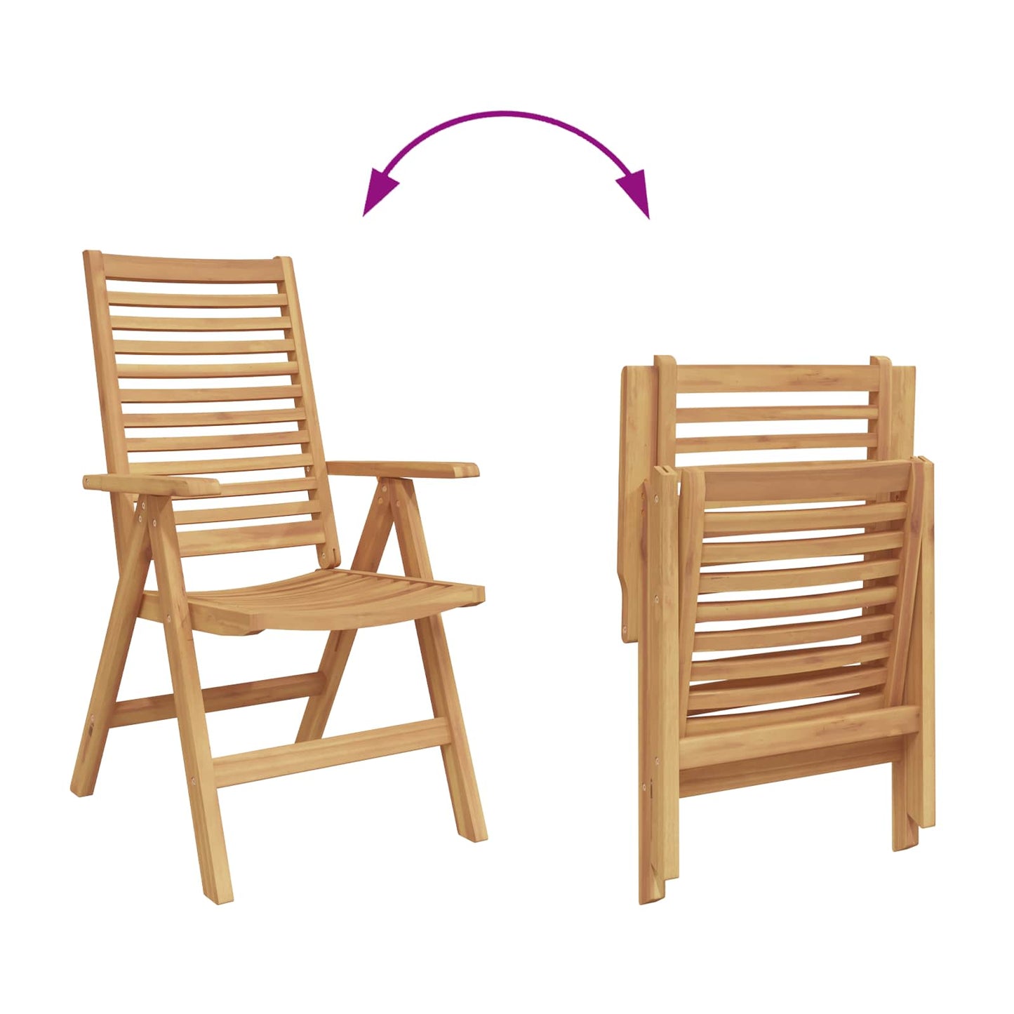 Szék 4 pcs Barna 64.5 x 52 x 108 cm Tömör Teakfa