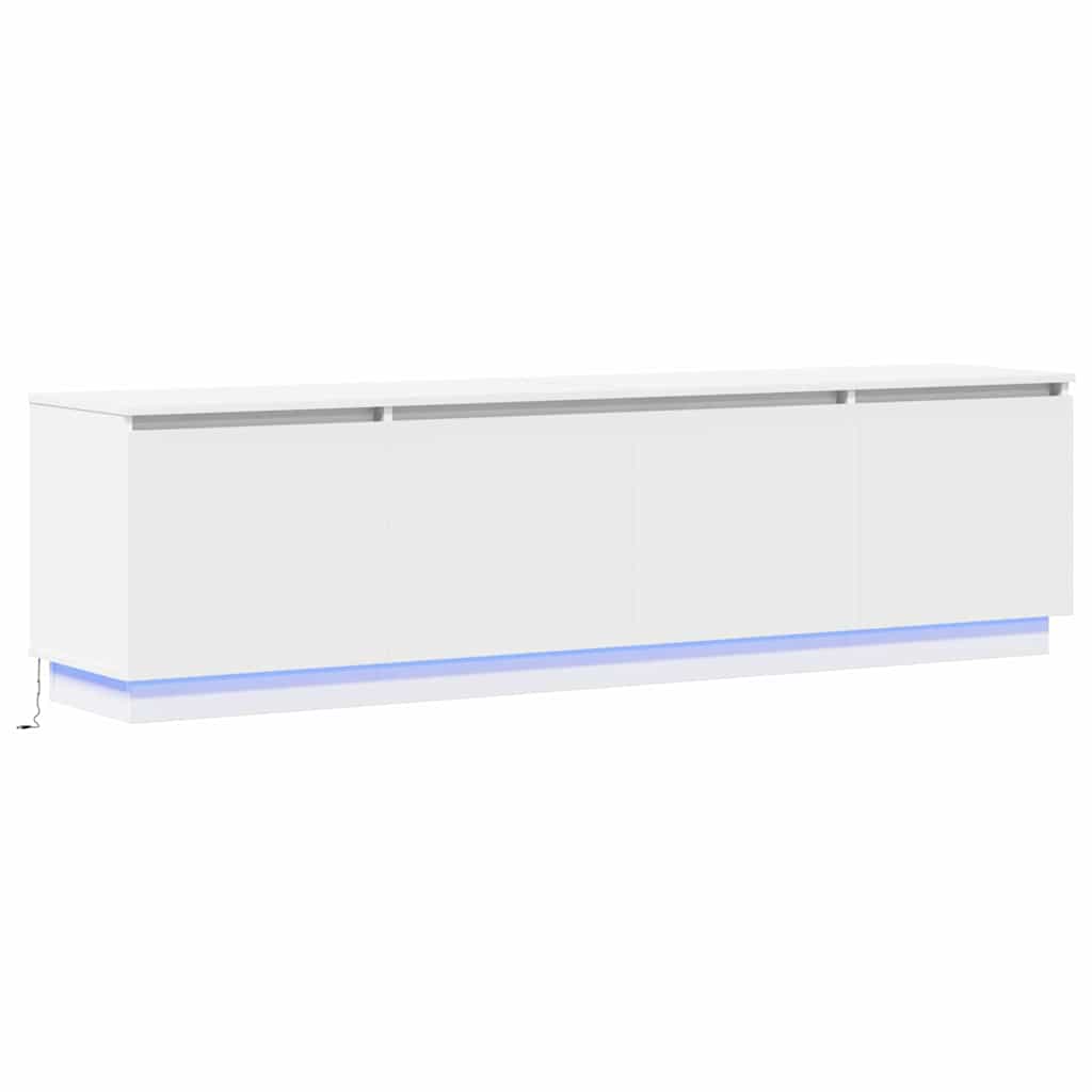 TV szekrény 180 x 38 x 49 cm Fehér Szerelt Fa
