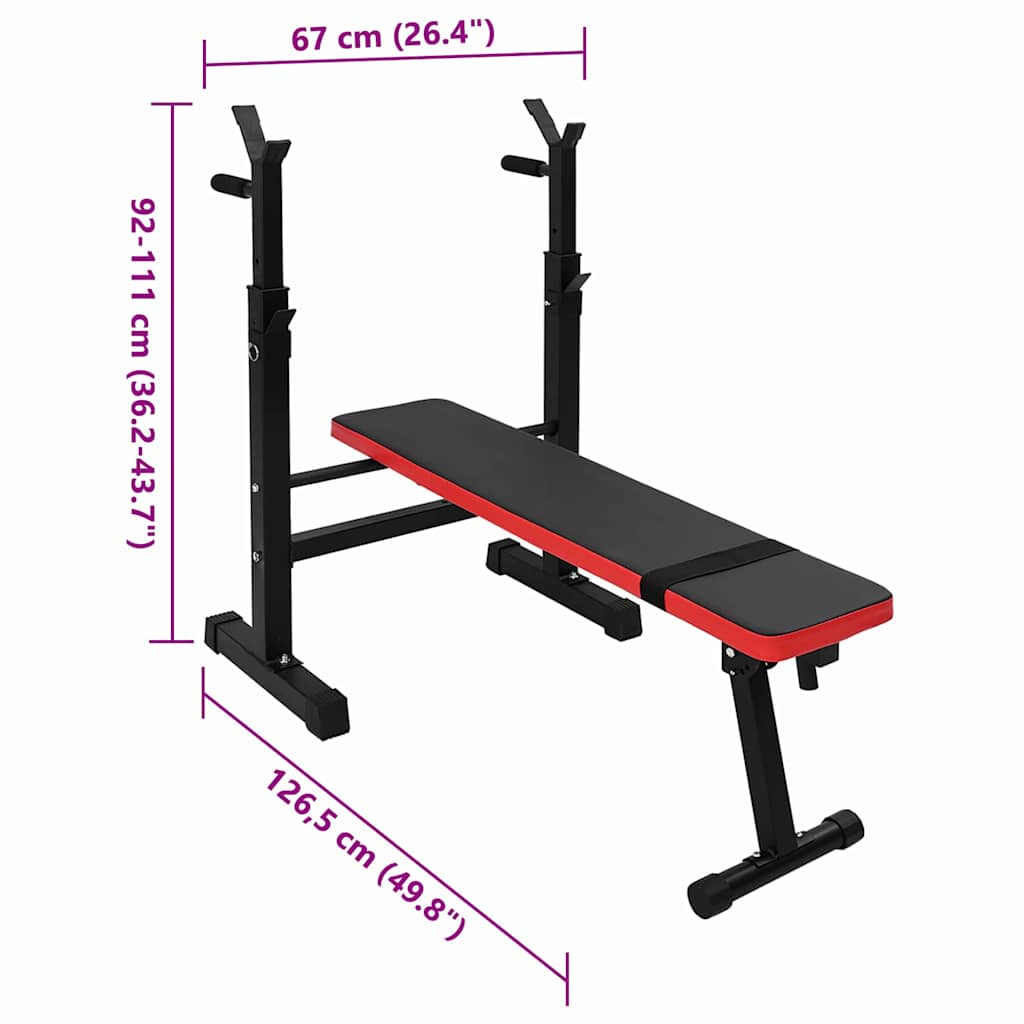 Súly pad Fekete 126,5 x 67 x 111 cm Porszórt acél
