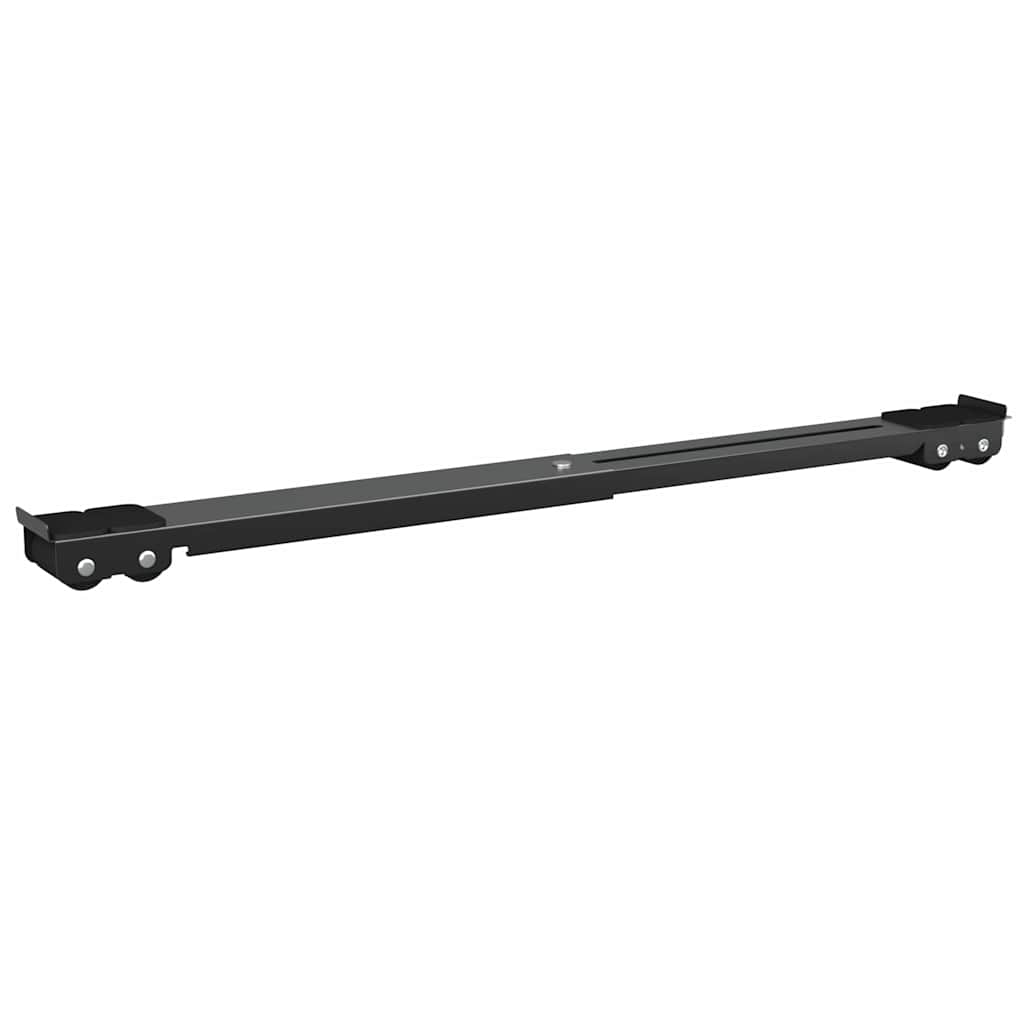 Mosógépállvány 2 pcs Fekete 72 x 5 x 4,5 cm Rozsdamentes acél