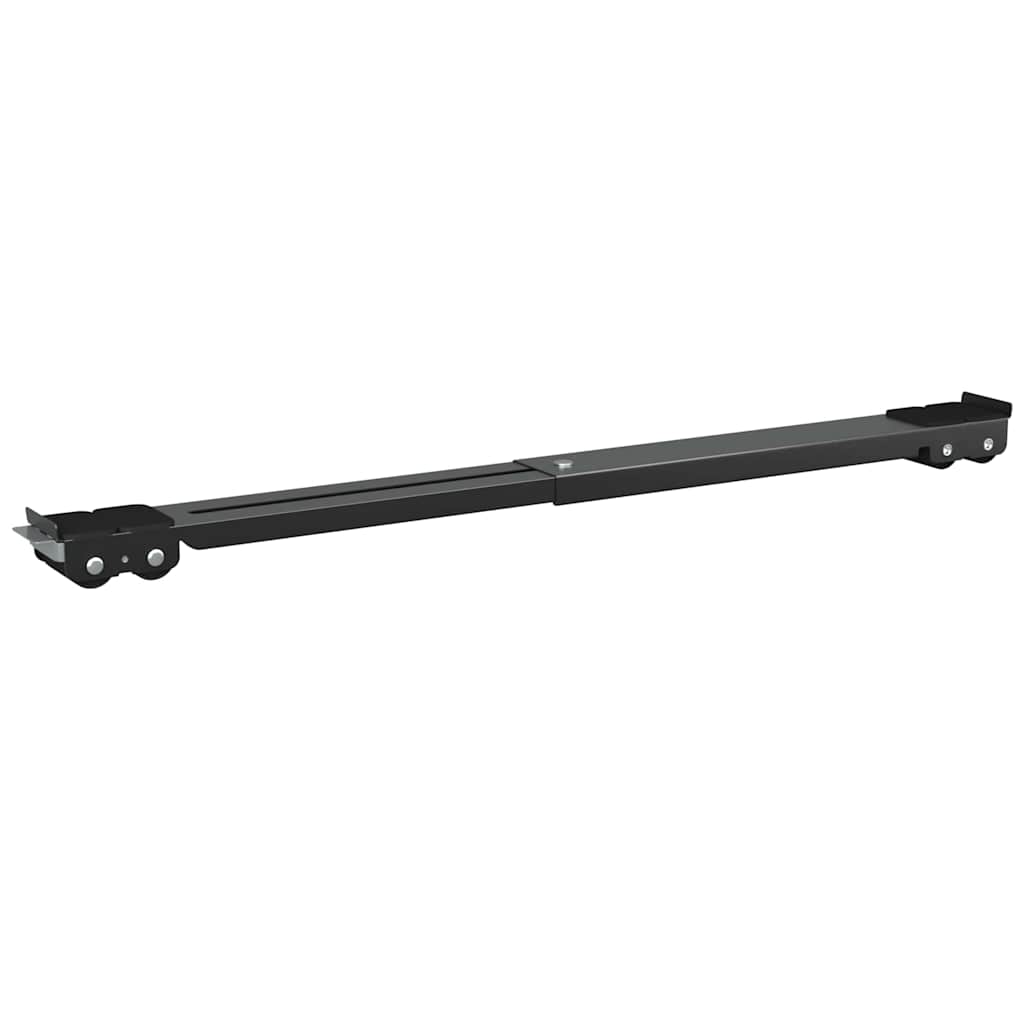 Mosógépállvány 2 pcs Fekete 72 x 5 x 4,5 cm Rozsdamentes acél