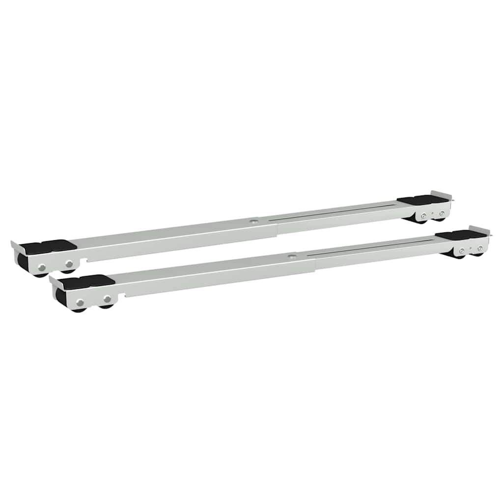 Mosógépállvány 2 pcs Ezüst 72 x 5 x 4,5 cm Rozsdamentes acél