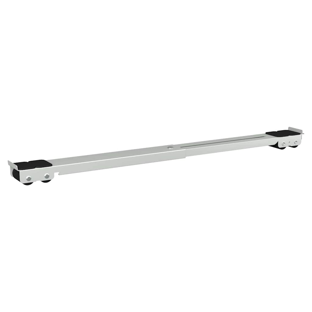 Mosógépállvány 2 pcs Ezüst 72 x 5 x 4,5 cm Rozsdamentes acél