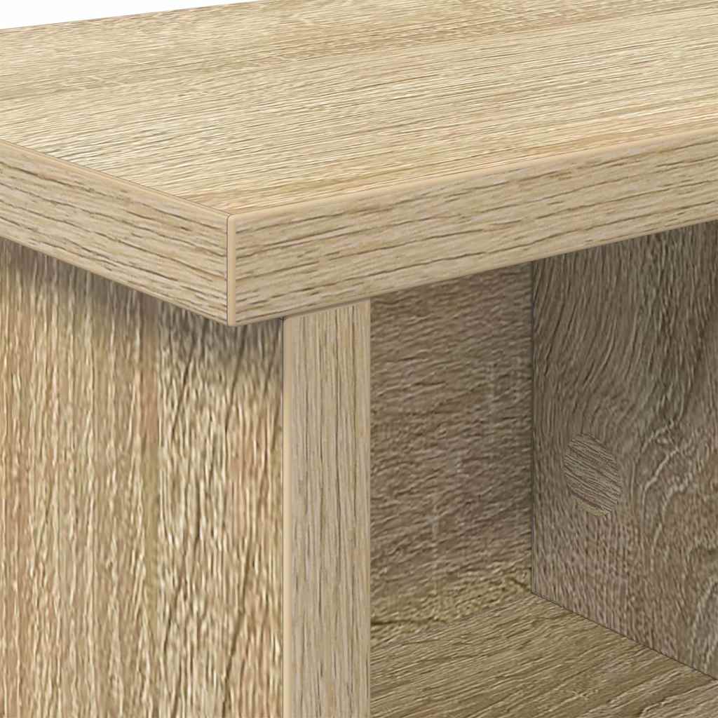 Fali Kabáthorog polcokkal Sonoma tölgy 50 x 16 x 26 cm Faanyag