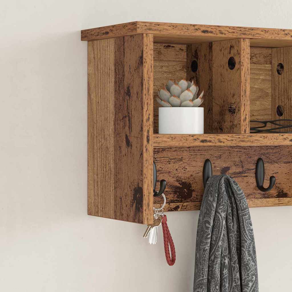 Fali Kabáthorog Falra szerelhető Öreg fa 50 x 16 x 26 cm