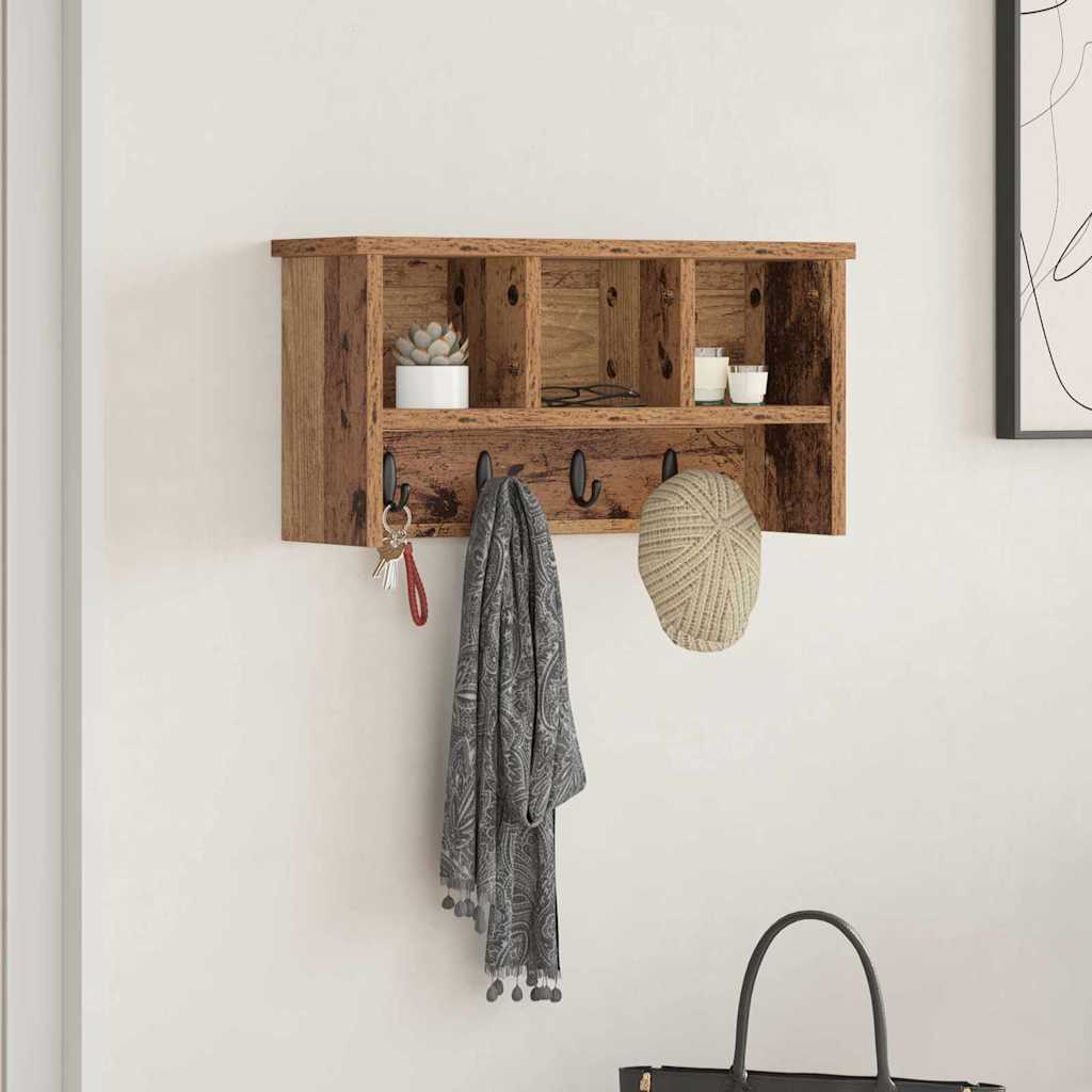 Fali Kabáthorog Falra szerelhető Öreg fa 50 x 16 x 26 cm