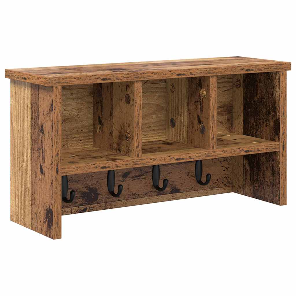 Fali Kabáthorog Falra szerelhető Öreg fa 50 x 16 x 26 cm