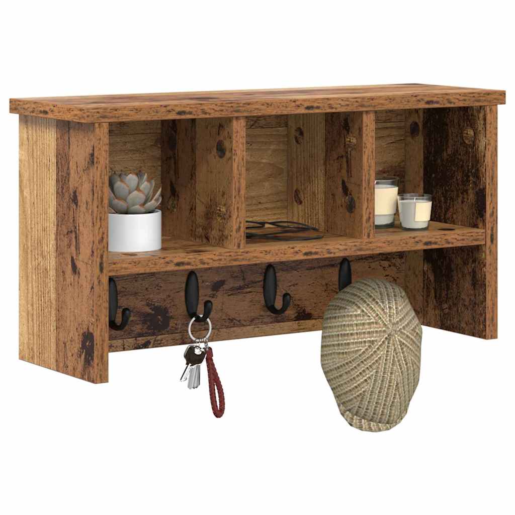 Fali Kabáthorog Falra szerelhető Öreg fa 50 x 16 x 26 cm