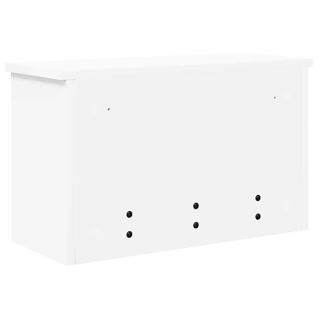 Fali Kabáthorog polcokkal ajtóval Fehér 50 x 20 x 30 cm Faanyag