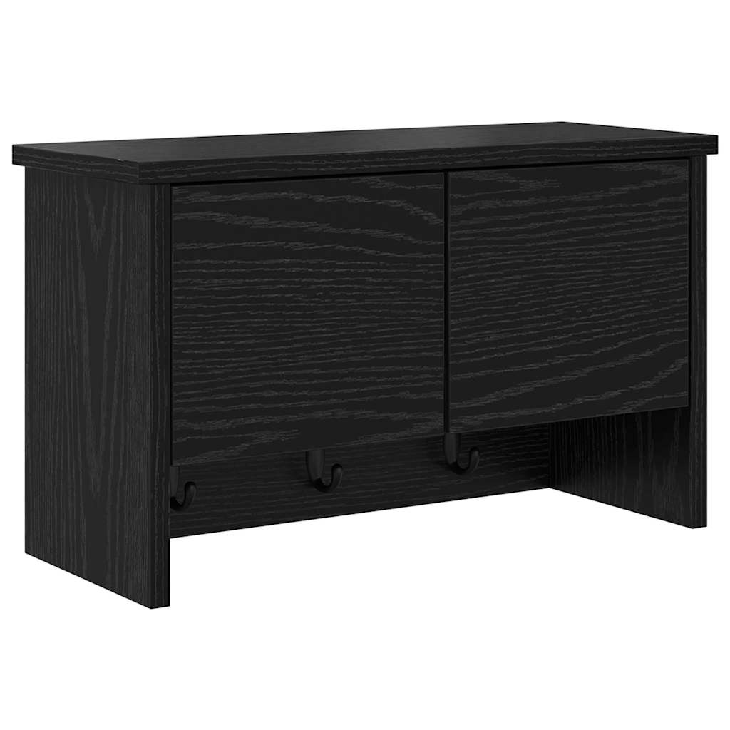 Fali Kabáthorog Falra szerelhető Fekete tölgy 50 x 20 x 30 cm