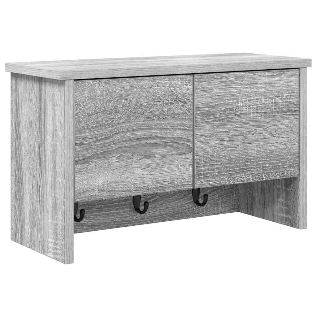 Fali Kabáthorog Falra szerelhető Szürke Sonoma 50 x 20 x 30 cm