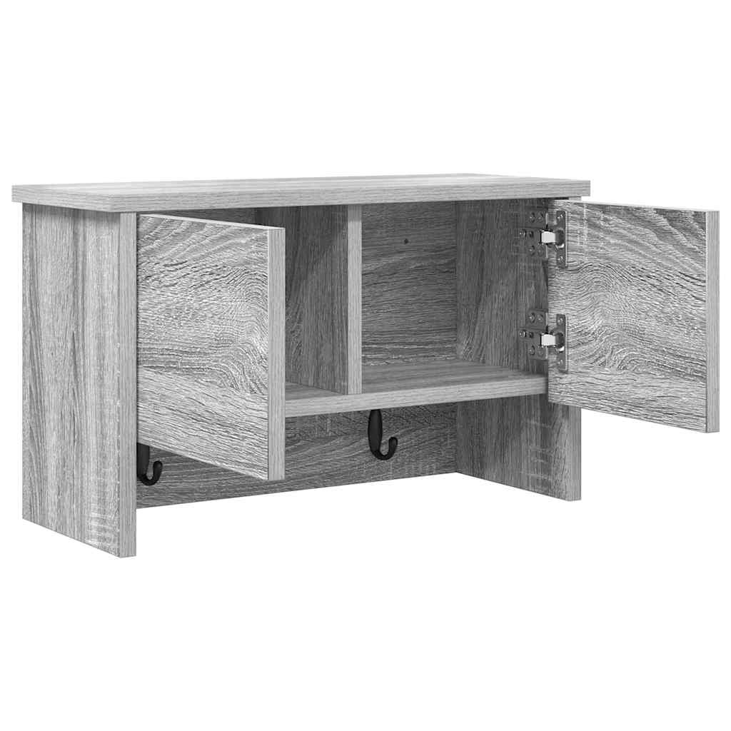 Fali Kabáthorog Falra szerelhető Szürke Sonoma 50 x 20 x 30 cm