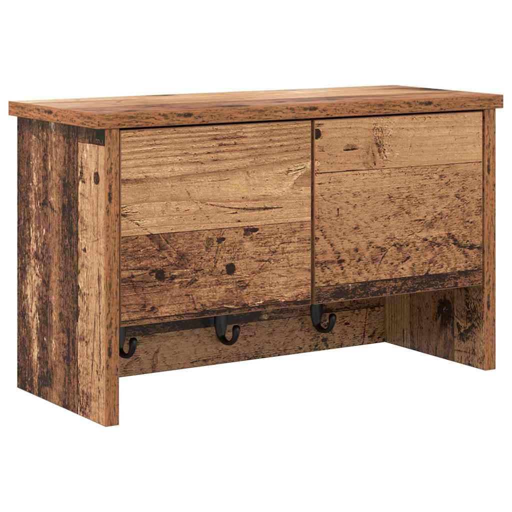 Fali Kabáthorog Falra szerelhető Öreg fa 50 x 20 x 30 cm