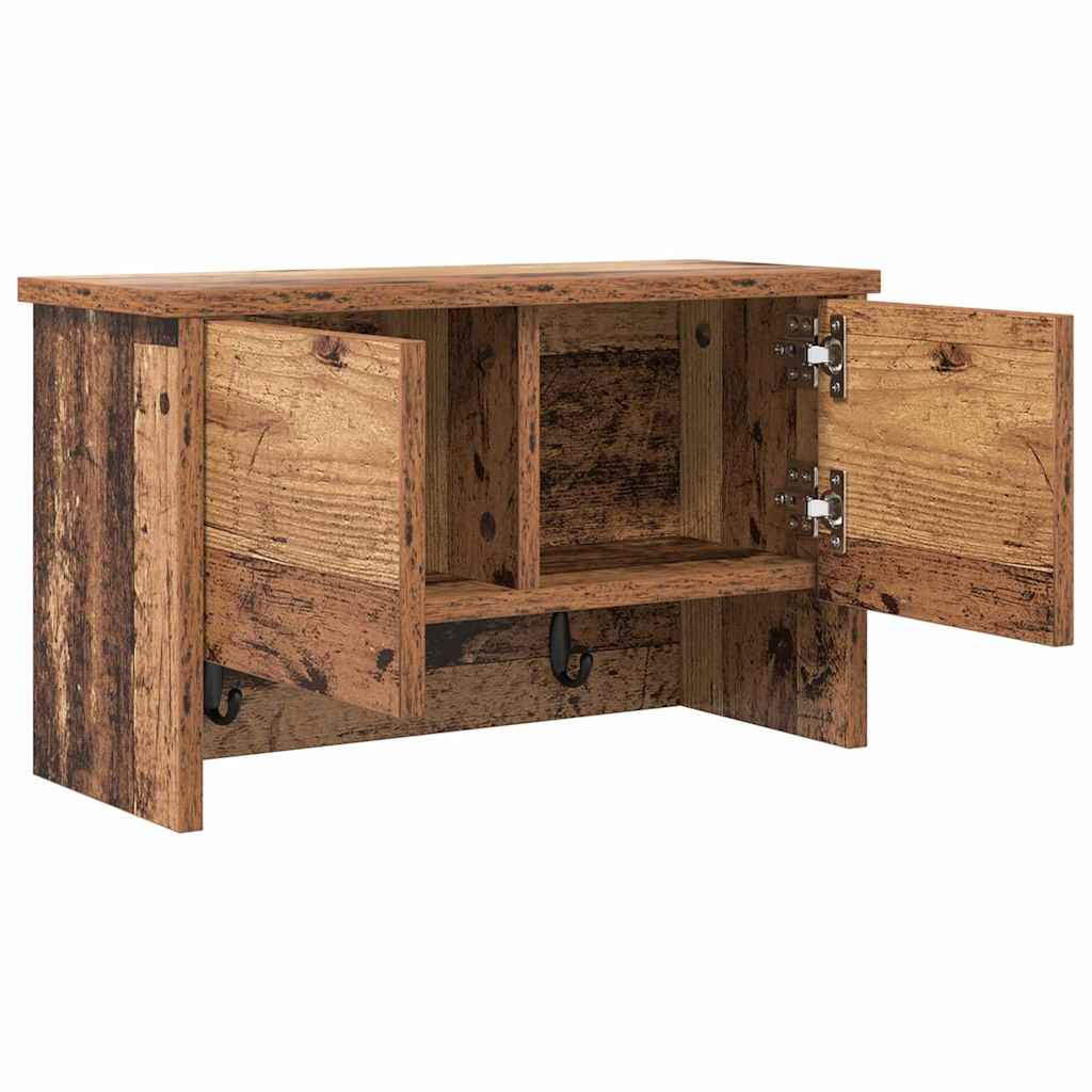 Fali Kabáthorog Falra szerelhető Öreg fa 50 x 20 x 30 cm