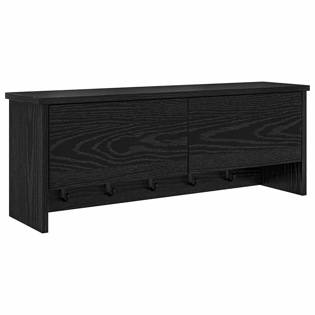 Fali Kabáthorog Falra szerelhető Fekete tölgy 80 x 20 x 30 cm