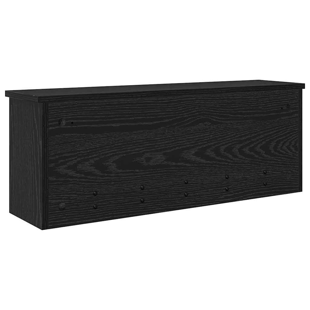 Fali Kabáthorog Falra szerelhető Fekete tölgy 80 x 20 x 30 cm