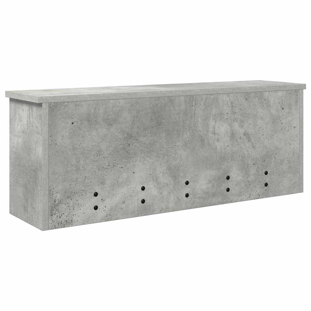 Fali Kabáthorog Falra szerelhető Beton Szürke 80 x 20 x 30 cm