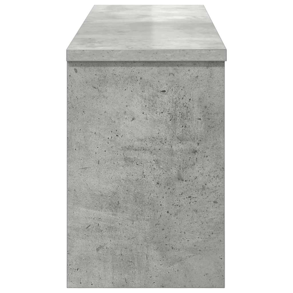 Fali Kabáthorog Falra szerelhető Beton Szürke 80 x 20 x 30 cm