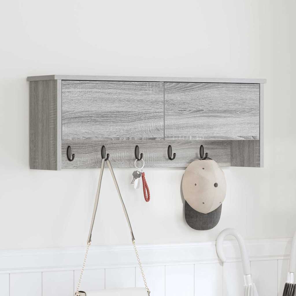 Fali Kabáthorog Falra szerelhető Szürke Sonoma 80 x 20 x 30 cm