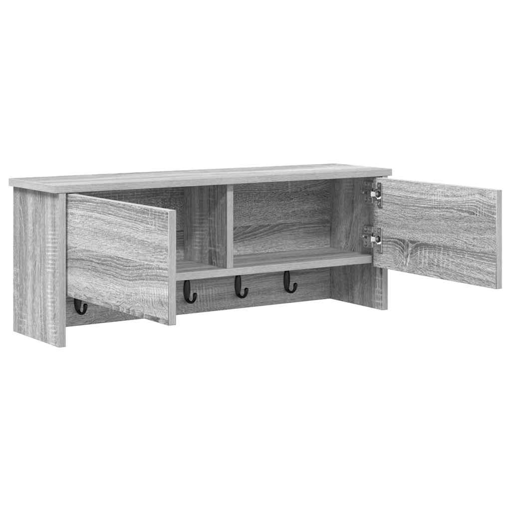 Fali Kabáthorog Falra szerelhető Szürke Sonoma 80 x 20 x 30 cm