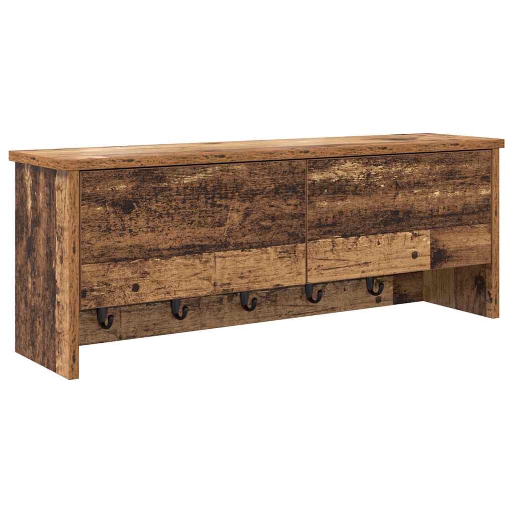 Fali Kabáthorog Falra szerelhető Öreg fa 80 x 20 x 30 cm