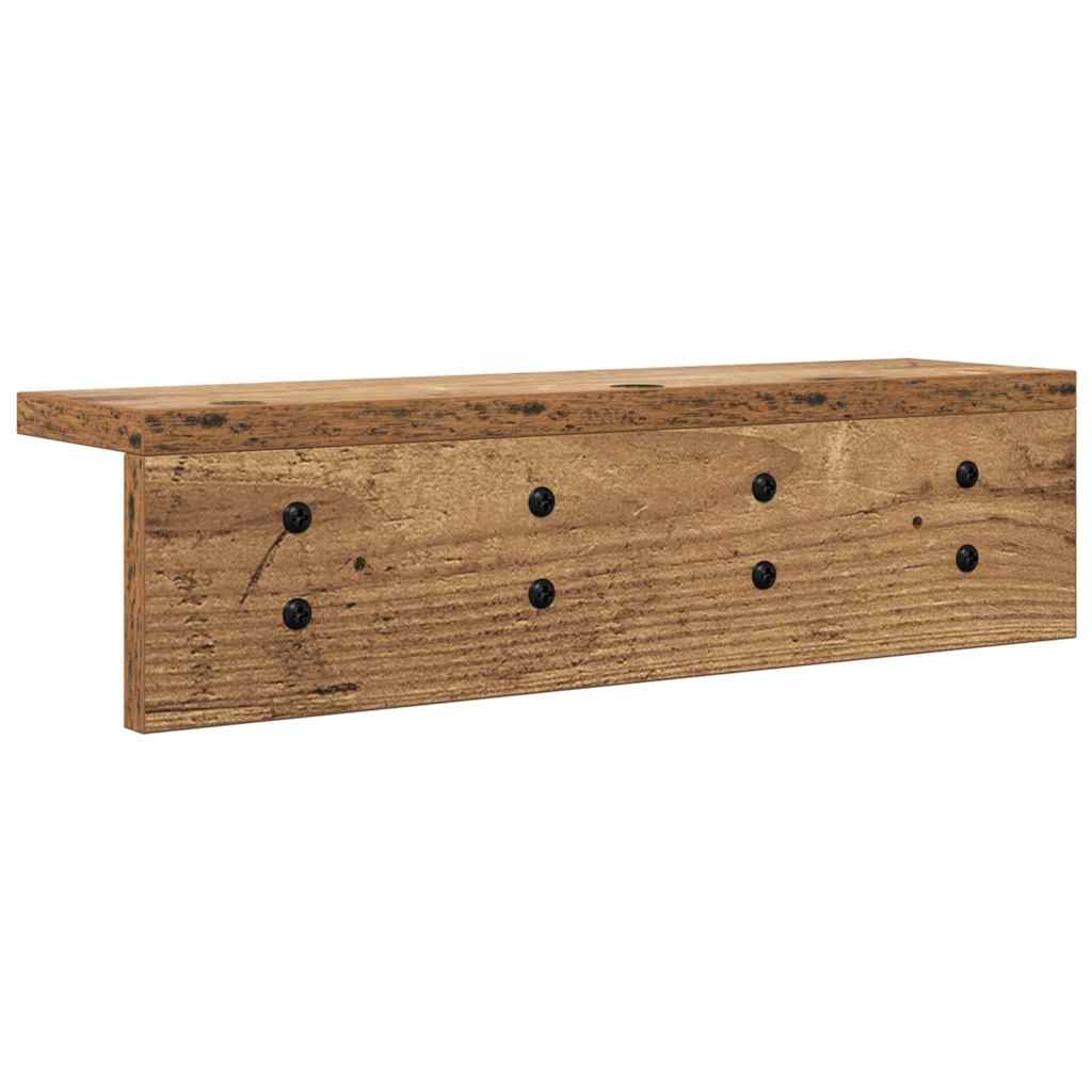 Fali Kabáthorog Falra szerelhető Öreg fa 40 x 10,5 x 10,5 cm