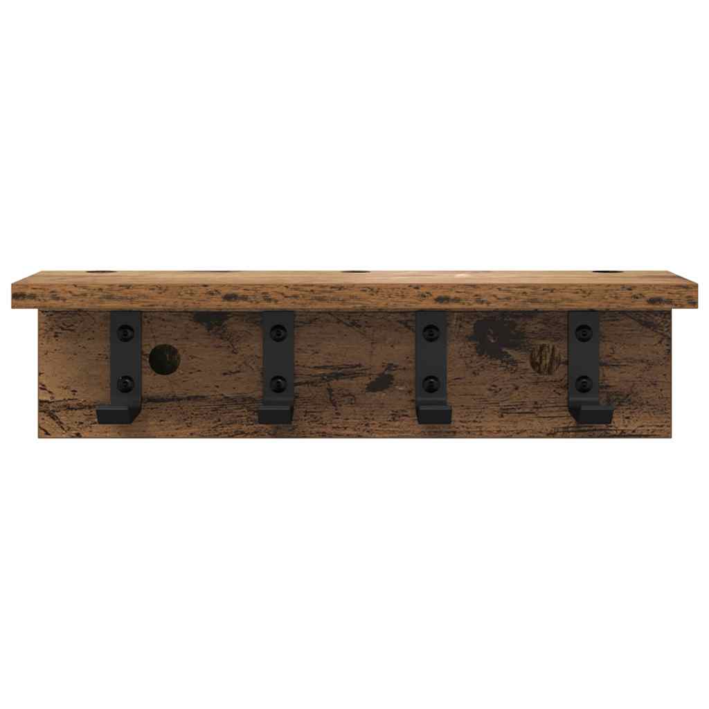 Fali Kabáthorog Falra szerelhető Öreg fa 40 x 10,5 x 10,5 cm