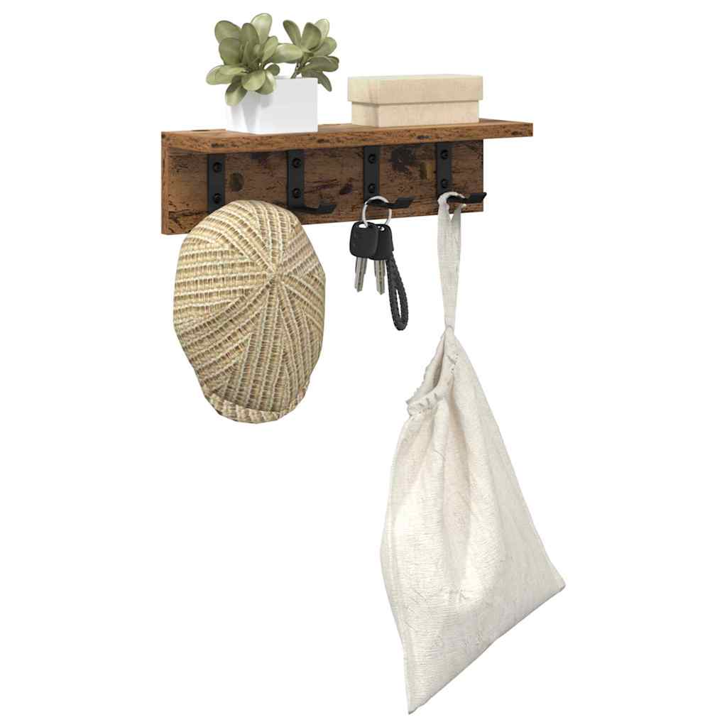 Fali Kabáthorog Falra szerelhető Öreg fa 40 x 10,5 x 10,5 cm