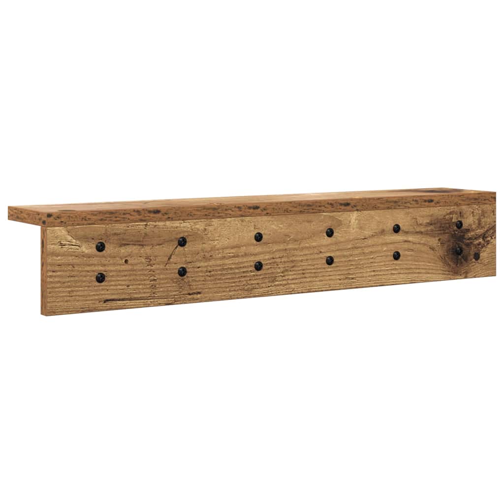 Fali Kabáthorog Falra szerelhető Öreg fa 60 x 10,5 x 10,5 cm