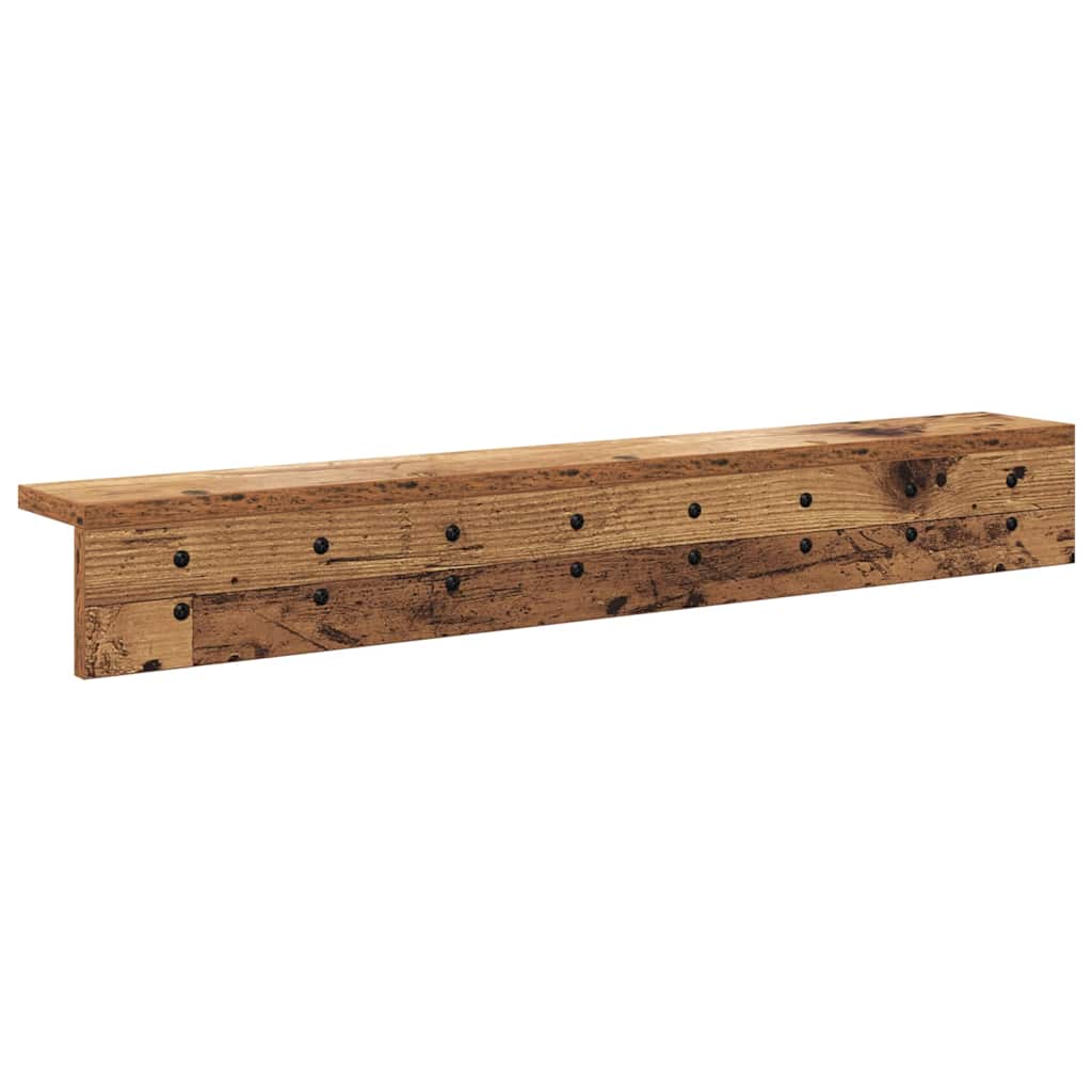 Fali Kabáthorog Falra szerelhető Öreg fa 80 x 10,5 x 10,5 cm