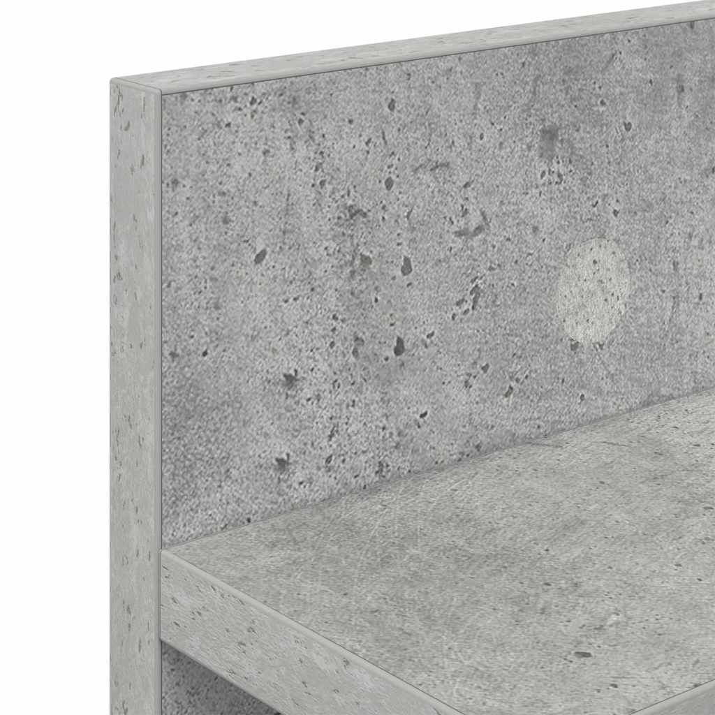 Fali Kabáthorog Beton Szürke 80 x 10,5 x 18 cm Faanyag