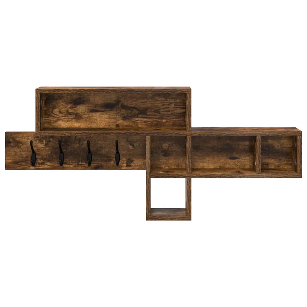 Fali Kabáthorog Füstölt tölgy 100 x 12 x 43,5 cm Faanyag