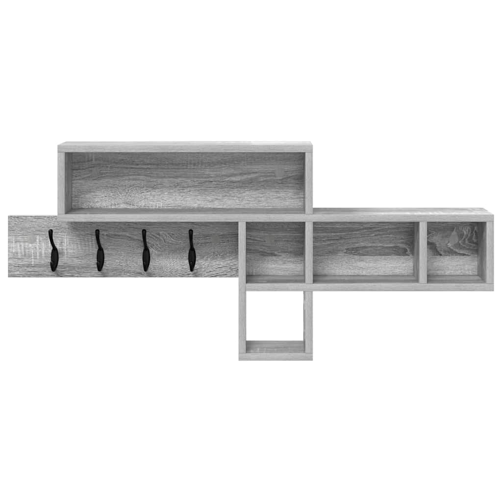 Fali Kabáthorog Szürke Sonoma 100 x 12 x 43,5 cm Faanyag