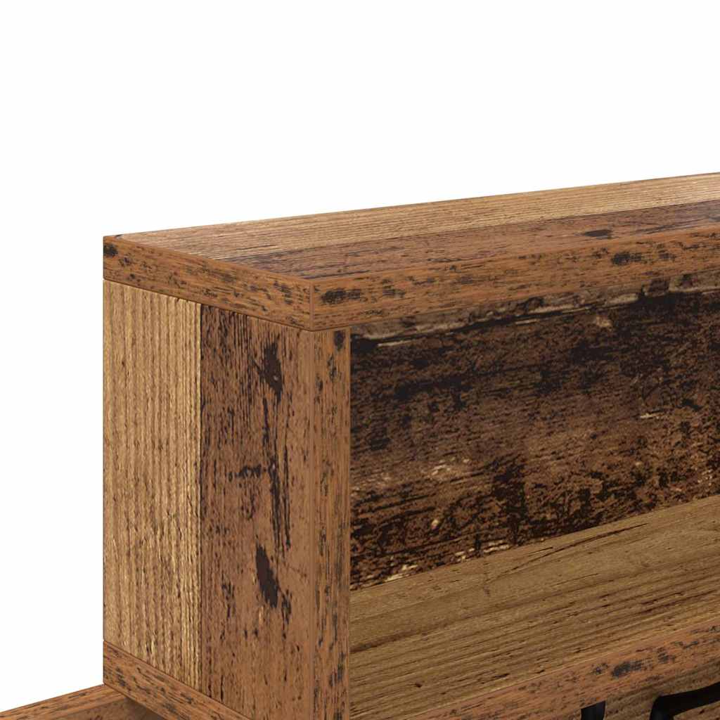 Fali Kabáthorog polcokkal Öreg fa 100 x 12 x 43,5 cm Faanyag