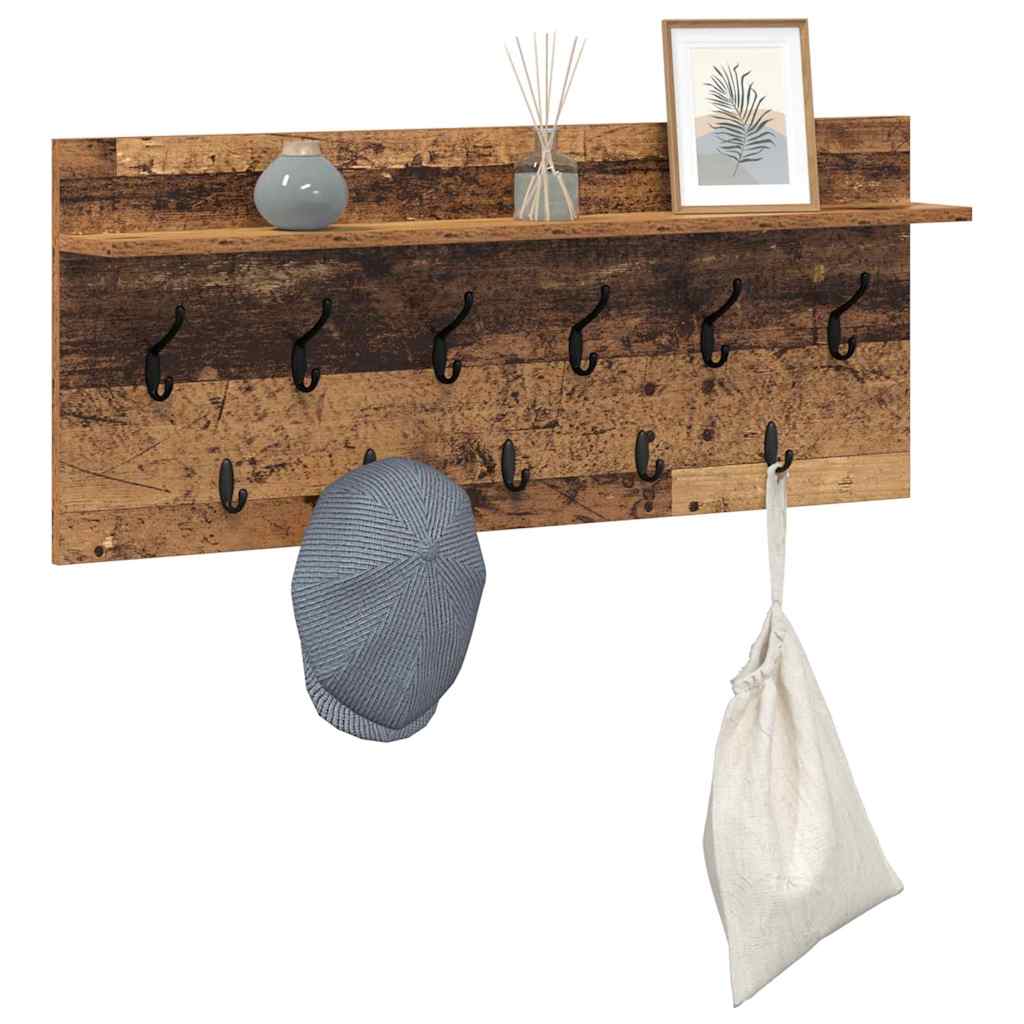Fali Kabáthorog Falra szerelhető Öreg fa 100 x 40 x 12 cm