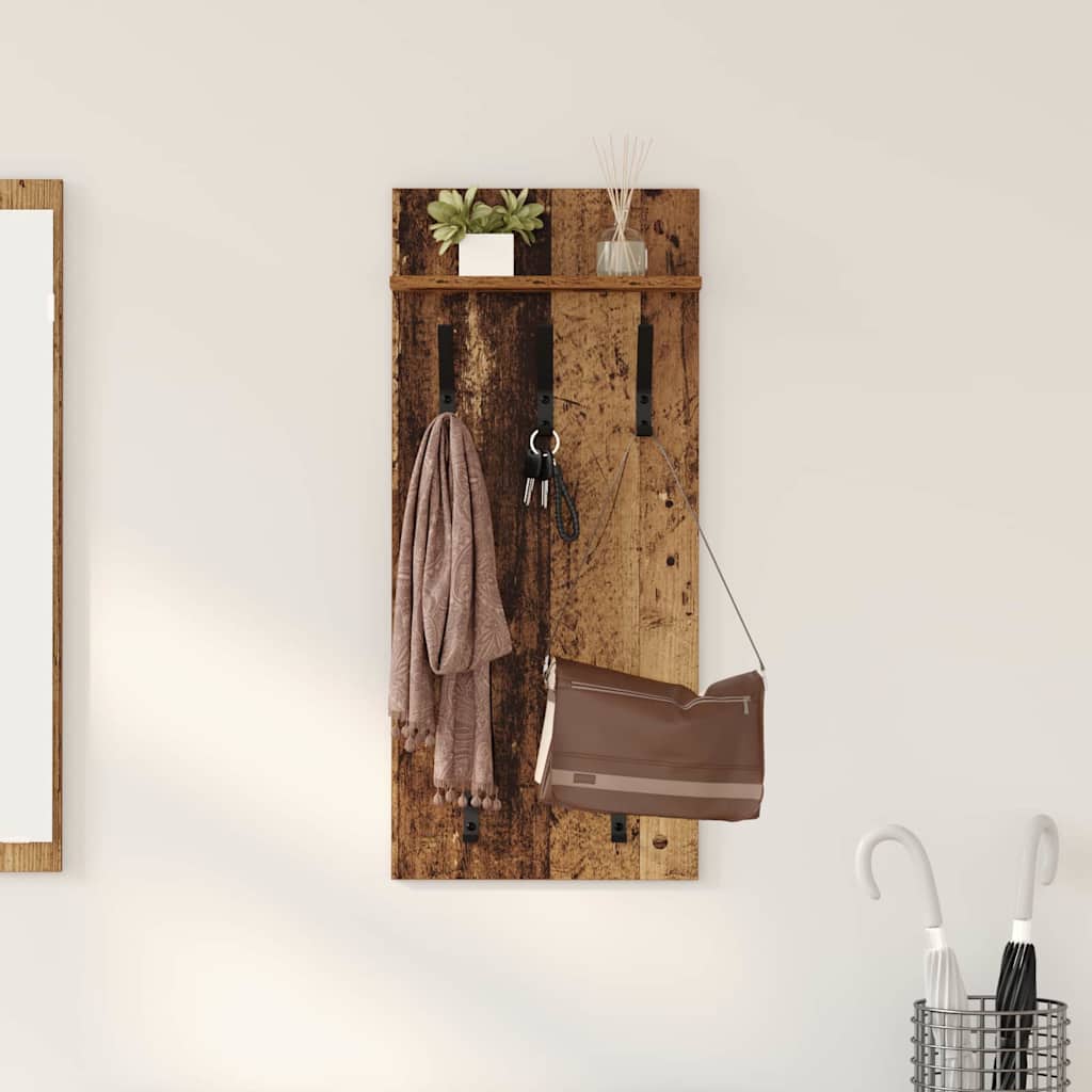 Fali Kabáthorog Falra szerelhető Öreg fa 40 x 10 x 90 cm