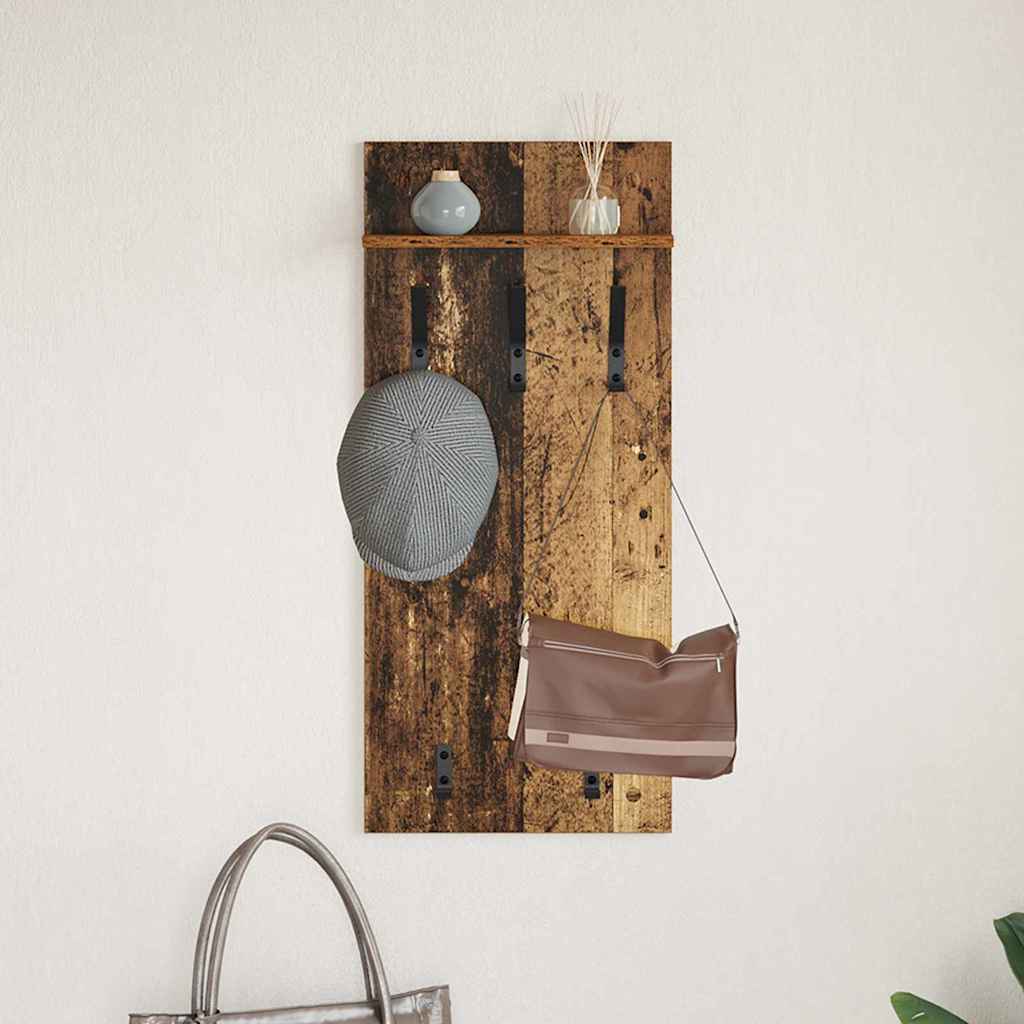 Fali Kabáthorog Falra szerelhető Öreg fa 40 x 10 x 90 cm