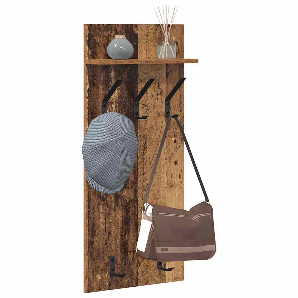 Fali Kabáthorog Falra szerelhető Öreg fa 40 x 10 x 90 cm