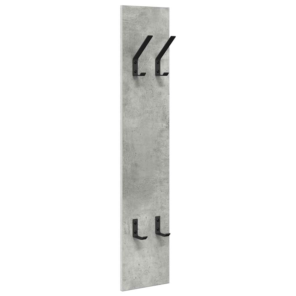 Fali Kabáthorog Beton Szürke 20 x 1,5 x 100 cm Faanyag