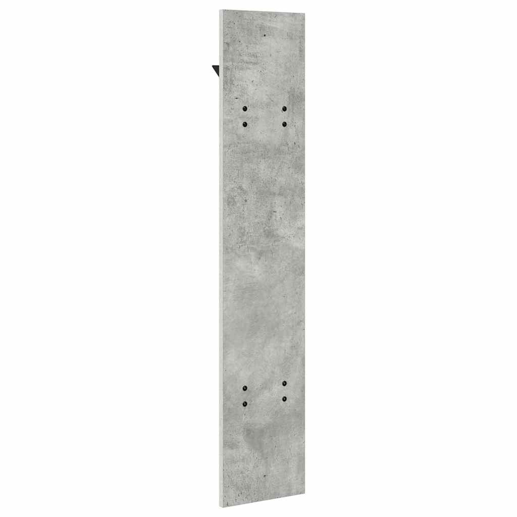 Fali Kabáthorog Beton Szürke 20 x 1,5 x 100 cm Faanyag