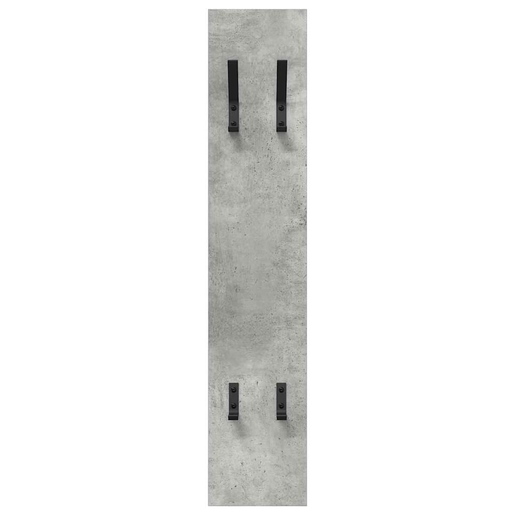 Fali Kabáthorog Beton Szürke 20 x 1,5 x 100 cm Faanyag